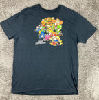 Nintendo Super Mario Kart Graphic T Shirt Mens Black Character Print Sz 2XL