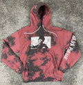My Chemical Romance Hoodie Mens Black Parade Acid Wash Red Black Sz Medium