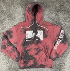 My Chemical Romance Hoodie Mens Black Parade Acid Wash Red Black Sz Medium
