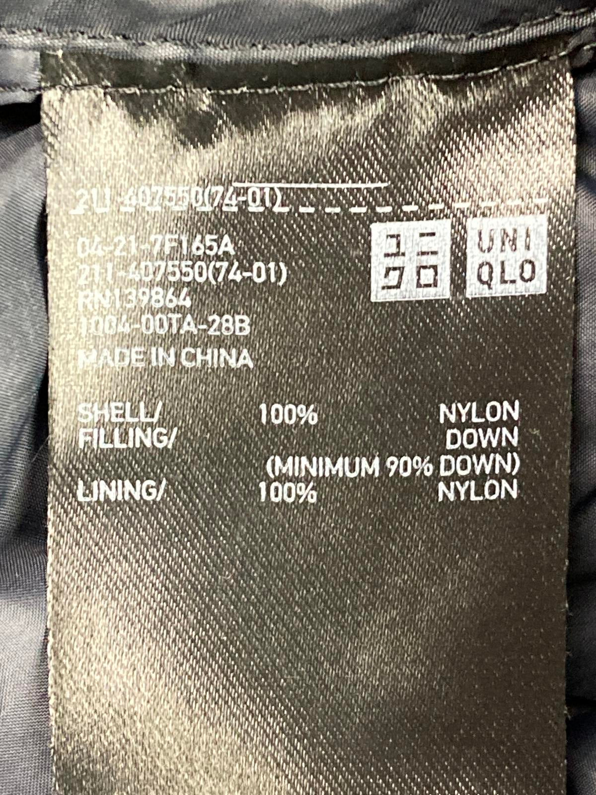 Uniqlo Ultra Light Down Hooded Puffer Jacket Unisex Small Black Full Zip