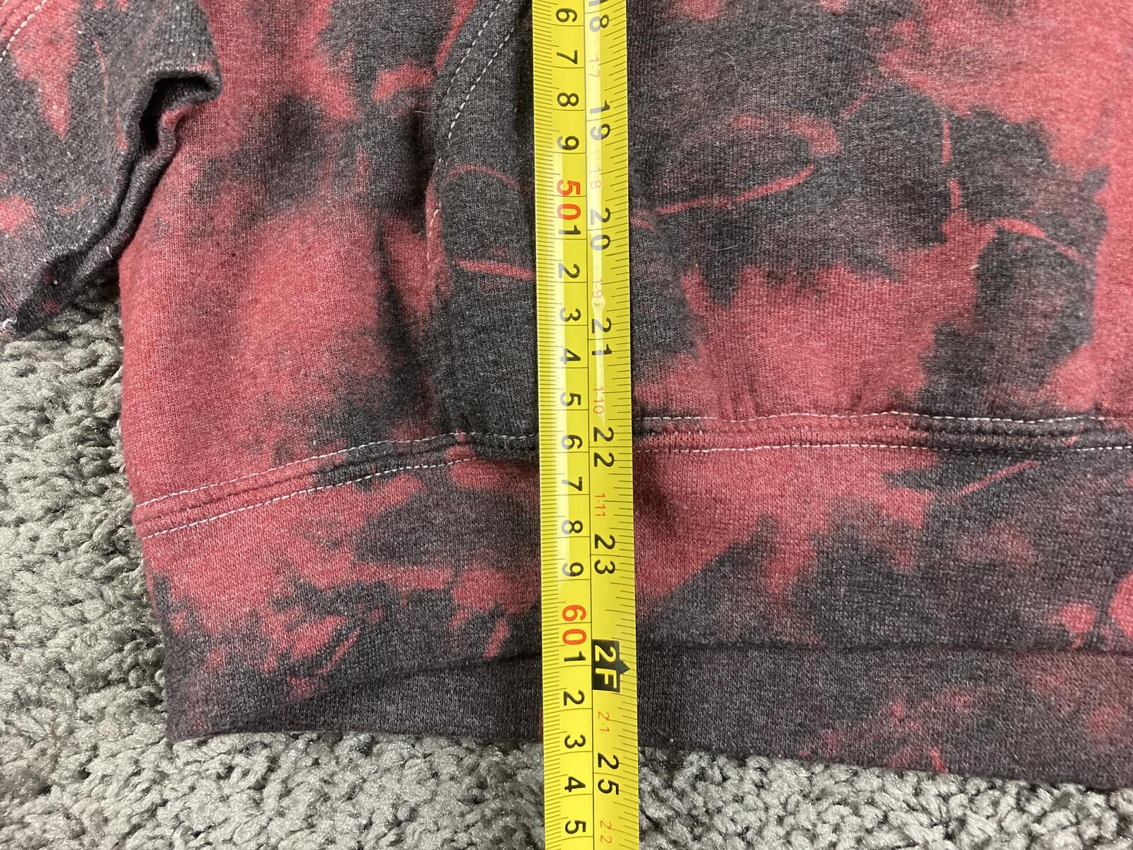 My Chemical Romance Hoodie Mens Black Parade Acid Wash Red Black Sz Medium