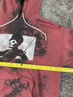 My Chemical Romance Hoodie Mens Black Parade Acid Wash Red Black Sz Medium