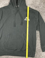 Quiksilver Rolling Circle Hoodie Men’s  Black Surf Logo Pullover Sz L