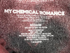 My Chemical Romance Hoodie Mens Black Parade Acid Wash Red Black Sz Medium