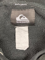 Quiksilver Rolling Circle Hoodie Men’s  Black Surf Logo Pullover Sz L
