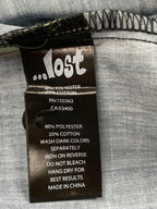 Lost Men’s Leopard Surfbooard Button Front Shirt Black Size L