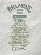 Billabong Shirt Mens Premium Cotton Lavender Purple Graphic Tee Tropical Sun Lg