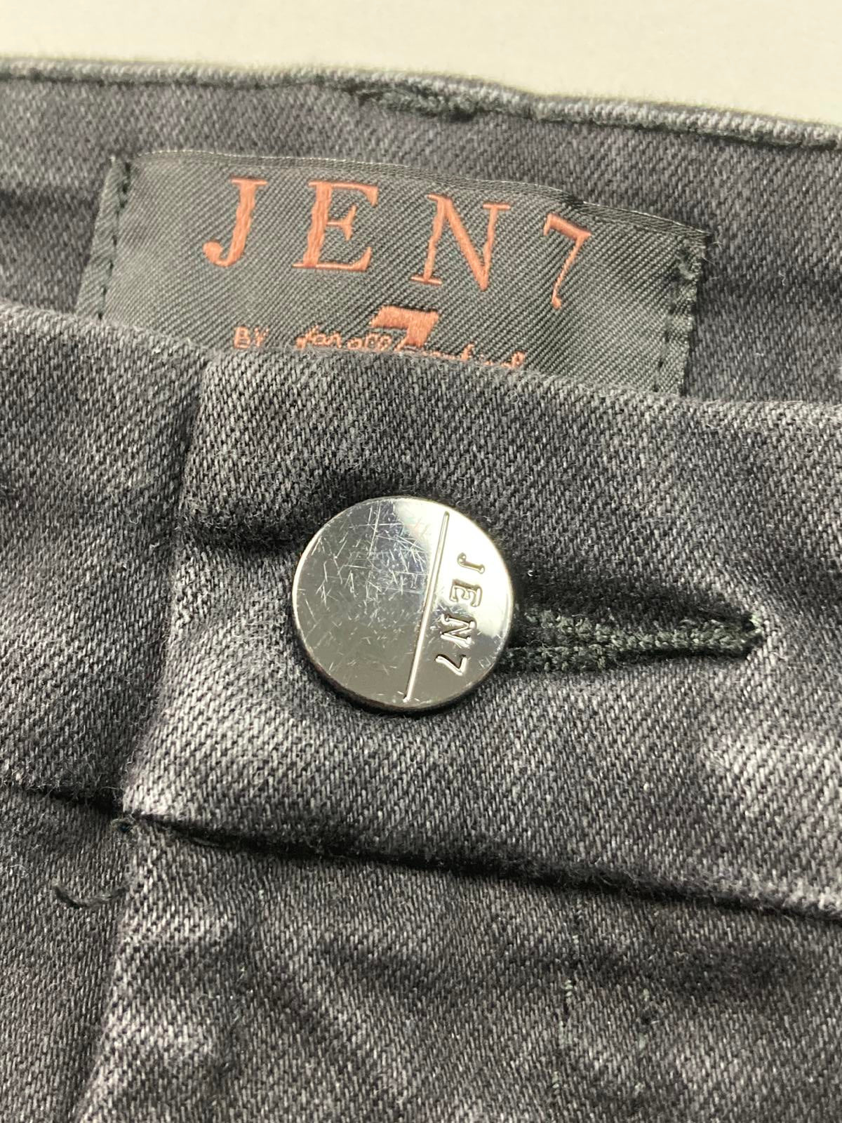 JEN7 by 7 For All Mankind Skinny Jeans Black Women’s 10 Stretch