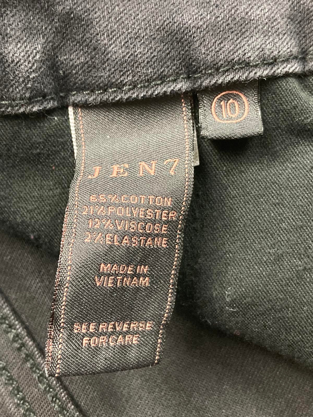 JEN7 by 7 For All Mankind Skinny Jeans Black Women’s 10 Stretch
