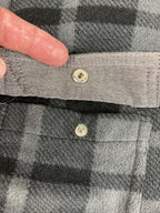 Voyager Sherpa Lined Shirt Jacket Men's Gray Black Plaid Shacket Sz Large