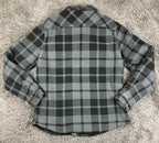 Voyager Sherpa Lined Shirt Jacket Men's Gray Black Plaid Shacket Sz Large