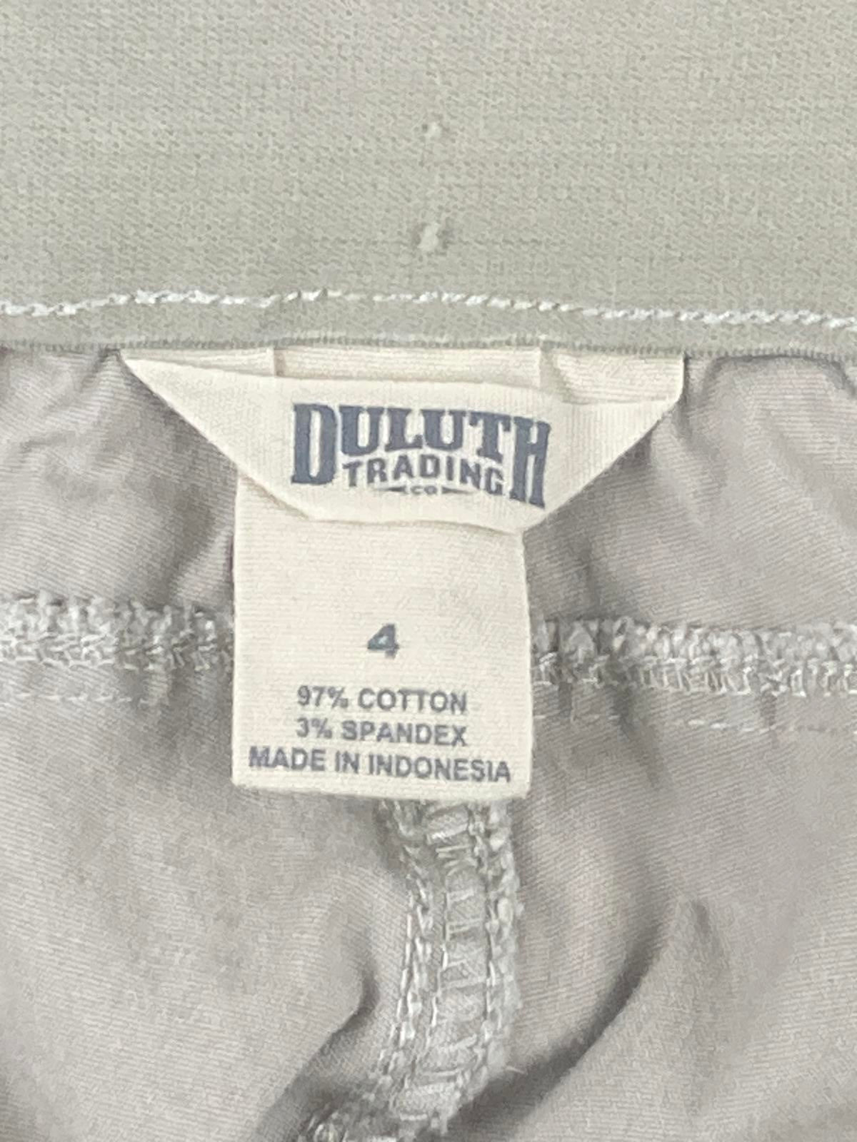 Duluth Trading Co Women’s Utility Jogger Pants Beige Khaki Stretch Size 4