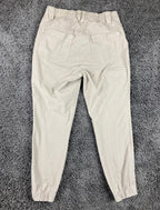 Duluth Trading Co Women’s Utility Jogger Pants Beige Khaki Stretch Size 4