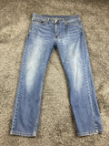 Levi's 514 Straight Fit Men's Jeans Blue Denim Medium Wash Size 36x30