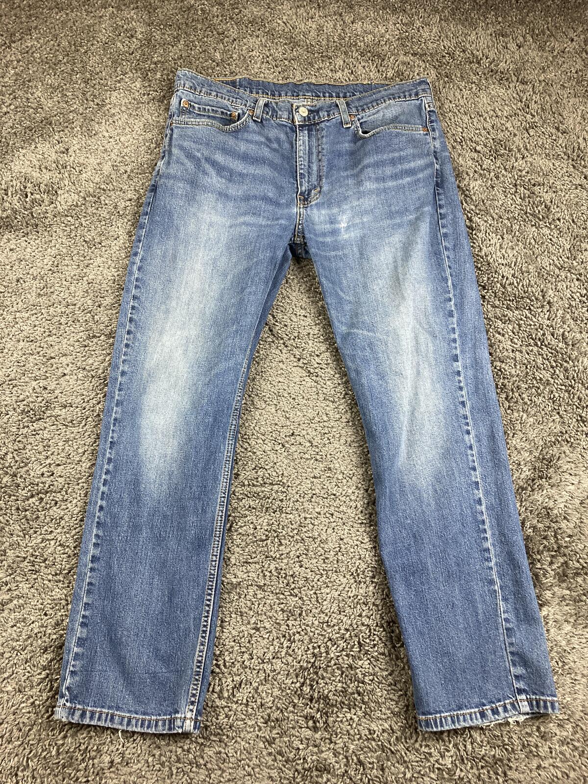 Levi's 514 Straight Fit Men's Jeans Blue Denim Medium Wash Size 36x30