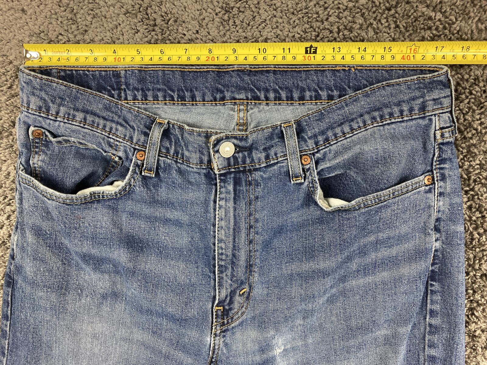 Levi's 514 Straight Fit Men's Jeans Blue Denim Medium Wash Size 36x30