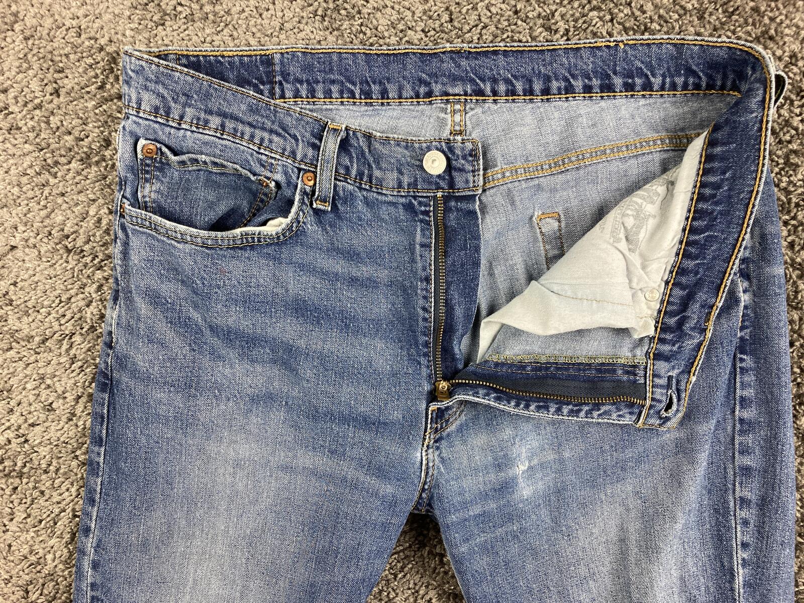 Levi's 514 Straight Fit Men's Jeans Blue Denim Medium Wash Size 36x30