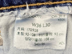 Levi's 514 Straight Fit Men's Jeans Blue Denim Medium Wash Size 36x30