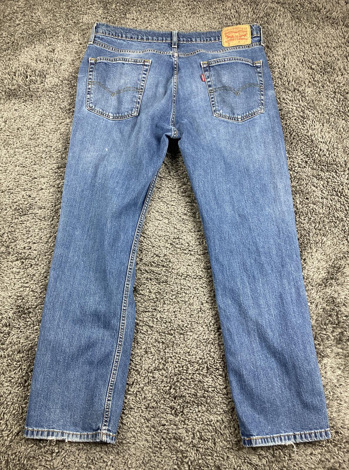 Levi's 514 Straight Fit Men's Jeans Blue Denim Medium Wash Size 36x30