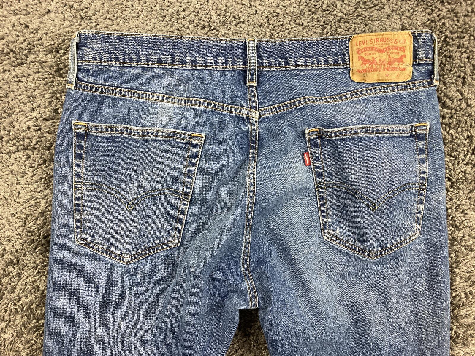 Levi's 514 Straight Fit Men's Jeans Blue Denim Medium Wash Size 36x30