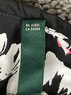 Lauren Ralph Lauren Active Floral Windbreaker Jacket Black White Pink Women's L