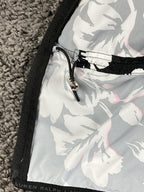 Lauren Ralph Lauren Active Floral Windbreaker Jacket Black White Pink Women's L