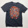 Hot Topic “Mushroom Rib Cage” Graphic T-Shirt Black Size Medium 100% Cotton