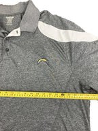 Reebok San Diego Chargers Polo Shirt Men's Gray NFL 2000s Sz 3XL