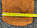 American Eagle Linen Blend Lined Pants Womens Rust Orange Elastic Waist Sz L