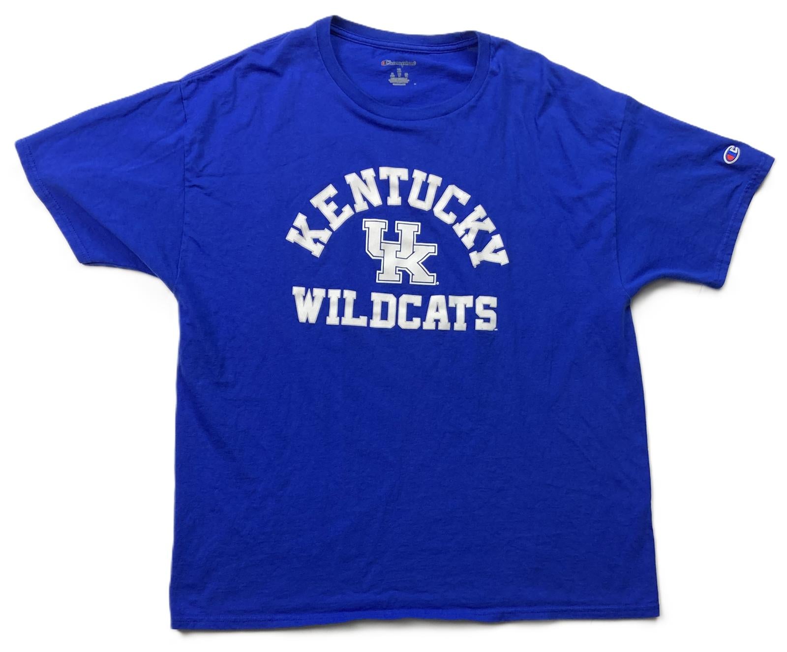 Champion Kentucky Wildcats UK Logo T-Shirt Men’s Sz XL Royal Blue NCAA SEC