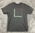 Rip Curl T-Shirt Men's Black Aloha Graphic Cotton Surf Beach Sz Large