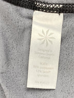 Athleta Chaturanga Striped Capri Leggings Grey Gray Stripes Yoga Crop Sz Medium