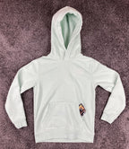 Scotch & Soda Hoodie Youth Mint Green Cassette Tape Graphic Pullover Sz L 14/16