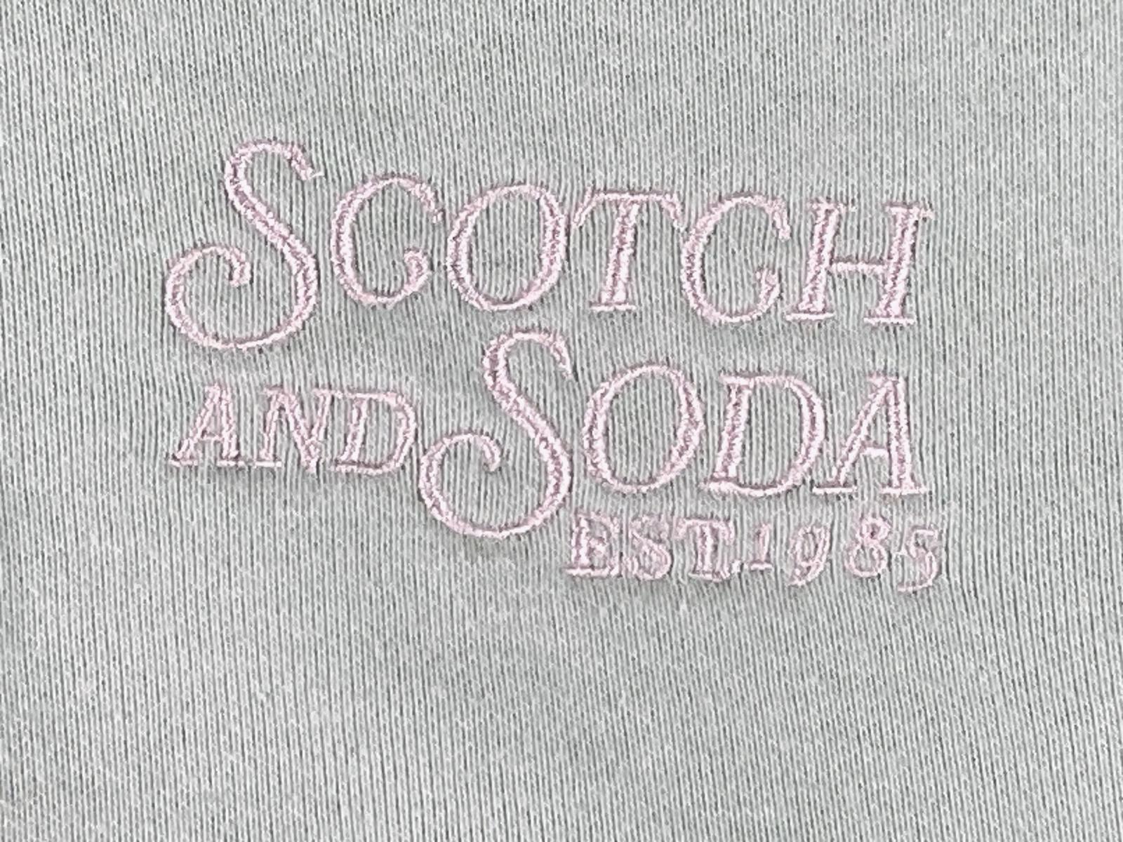 Scotch & Soda Hoodie Youth Mint Green Cassette Tape Graphic Pullover Sz L 14/16