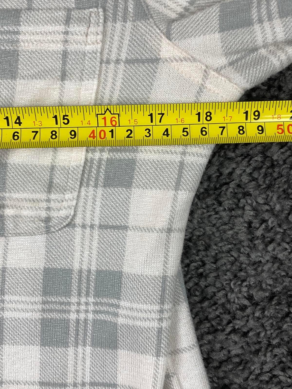 C&C California Plaid Button Up Shirt Womens White Gray Long Sleeve  Size M