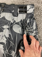 Billabong Pilot Ski Snowboard Pants Mens XL Grey Leaf Camo Waterproof Cargo Vtg