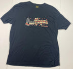 Las Vegas Nevada USA Flag Script Graphic T Shirt Black Men Sz XL Made in USA