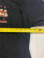 Las Vegas Nevada USA Flag Script Graphic T Shirt Black Men Sz XL Made in USA