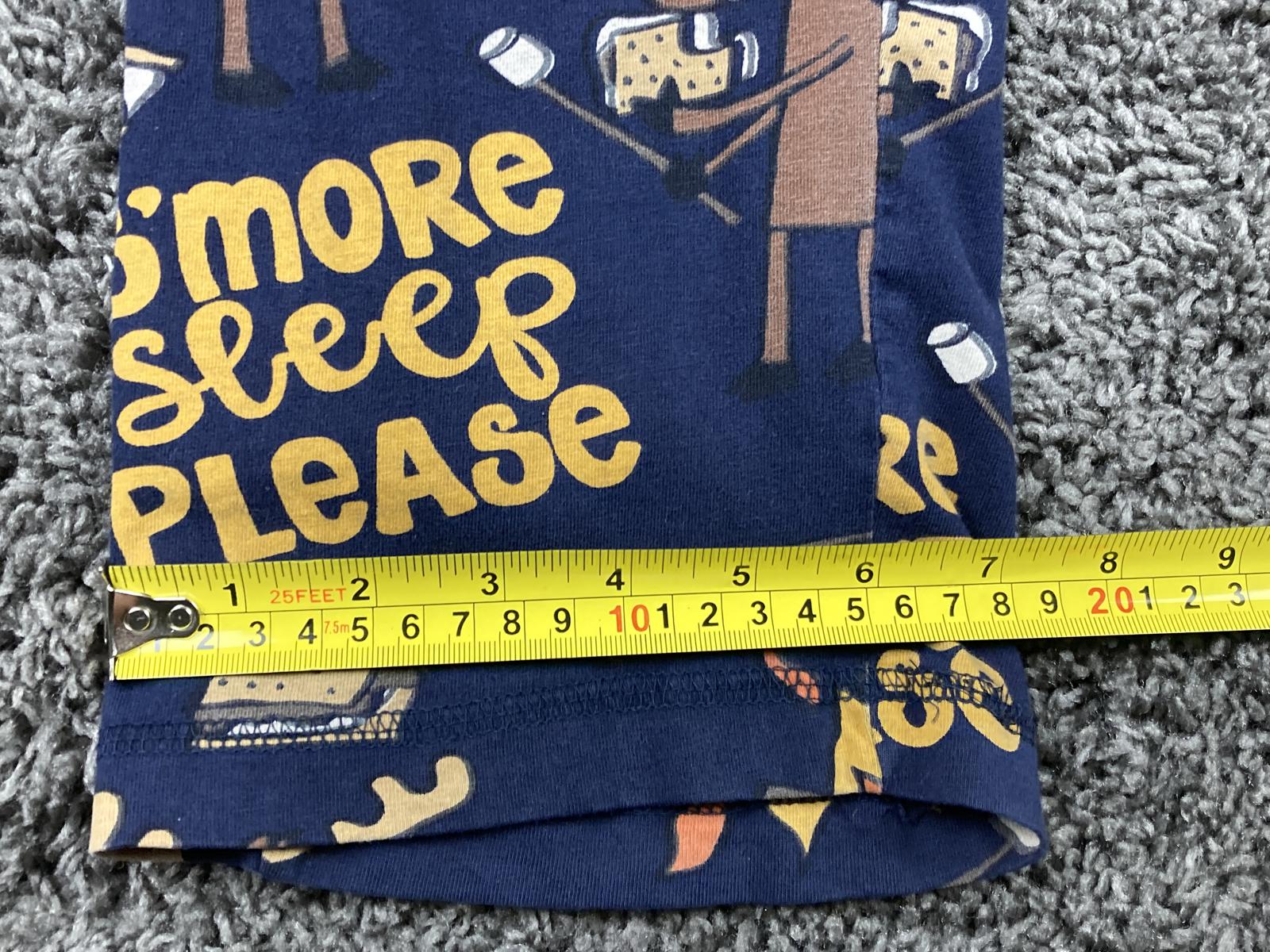 LazyOne Men’s XS Pajama Pants Navy S’more Sleep Please Camping 100% Cotton
