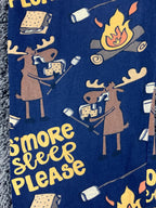 LazyOne Men’s XS Pajama Pants Navy S’more Sleep Please Camping 100% Cotton