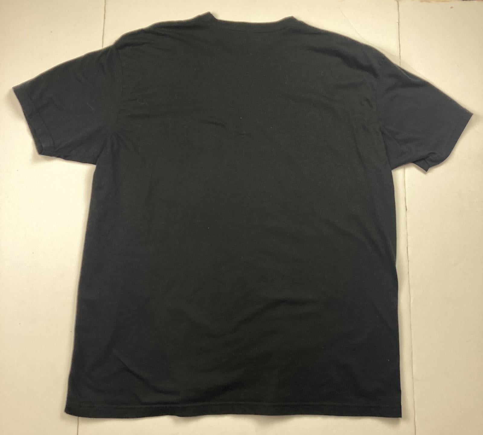 Las Vegas Nevada USA Flag Script Graphic T Shirt Black Men Sz XL Made in USA