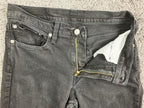 Levis 511 Slim Fit Jeans Mens 32x30 Faded Black Denim Pants Stretch