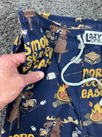 LazyOne Men’s XS Pajama Pants Navy S’more Sleep Please Camping 100% Cotton