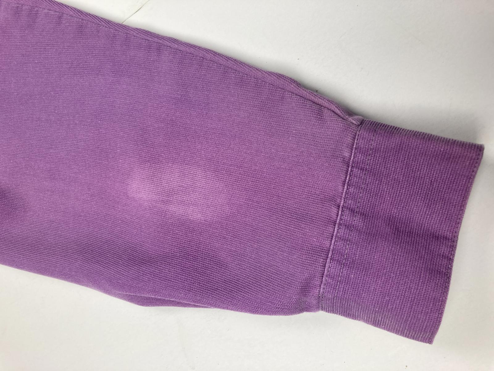 Sigrid Olsen Sport Women Pearl Snap Button Shirt Purple Long Sleeve Size M
