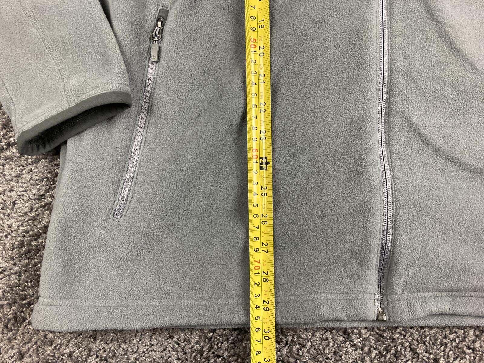 Marmot Lithium Mens Full Zip Fleece Jacket Gray Outdoor Hiking Layering Sz Large