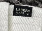 Lauren Jeans Co Ralph Lauren Womens White Denim Bermuda Shorts 100% Cotton Sz 10