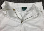 Lauren Jeans Co Ralph Lauren Womens White Denim Bermuda Shorts 100% Cotton Sz 10