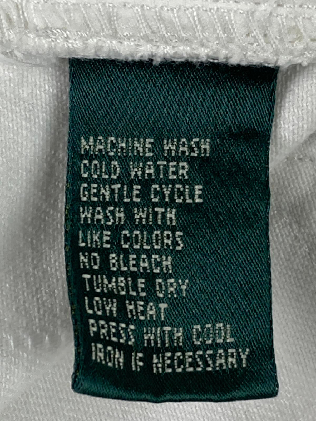 Lauren Jeans Co Ralph Lauren Womens White Denim Bermuda Shorts 100% Cotton Sz 10