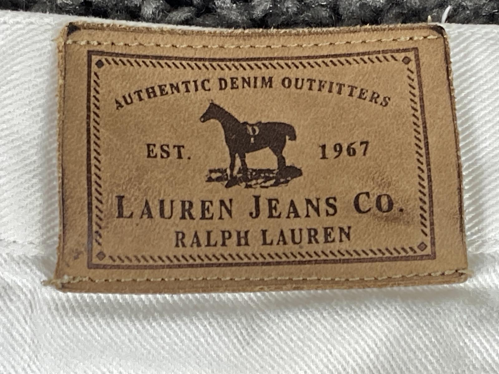 Lauren Jeans Co Ralph Lauren Womens White Denim Bermuda Shorts 100% Cotton Sz 10