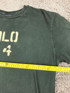 Vintage Polo Sport Ralph Lauren T-Shirt Men Black Spell Out Tee Sz L